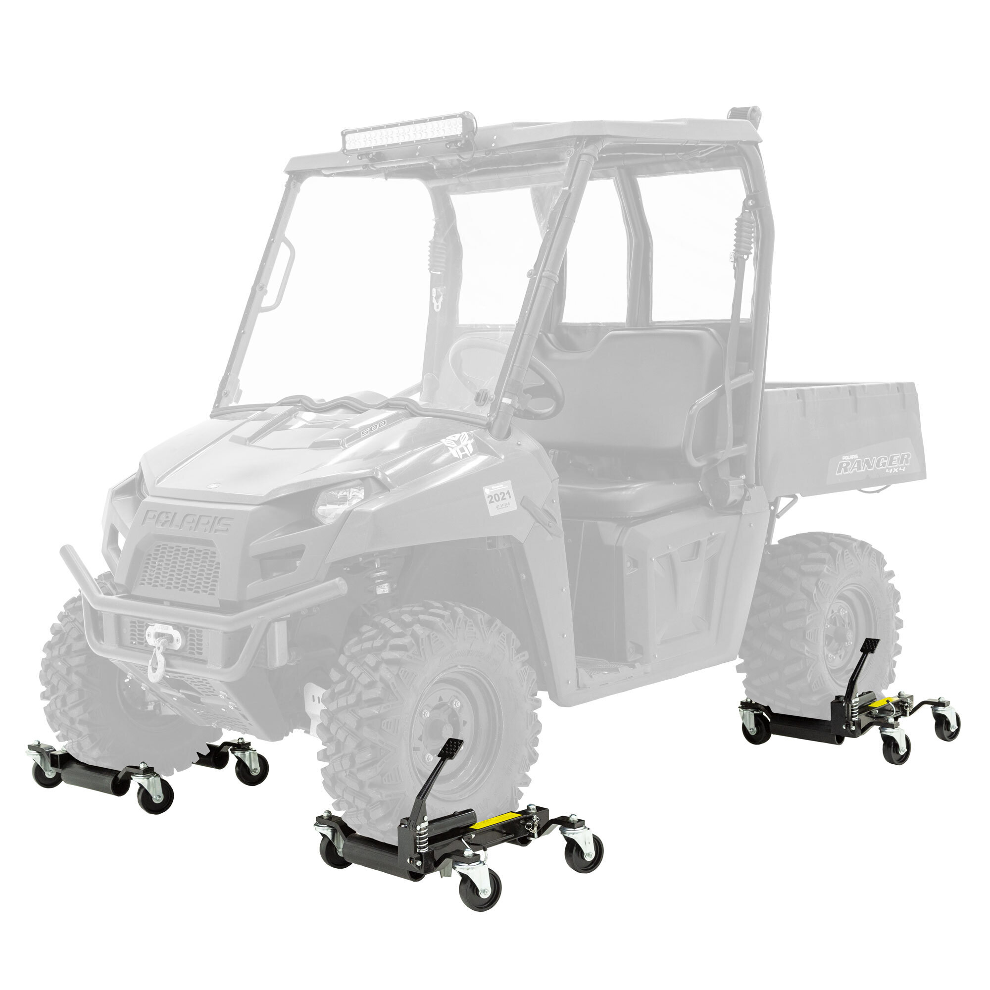 Black Widow Wheel Dolly and Positioning Jack, 1500-Lb. Capacity, 4-Pack, Model# BW-CJD-4